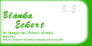 blanka eckert business card